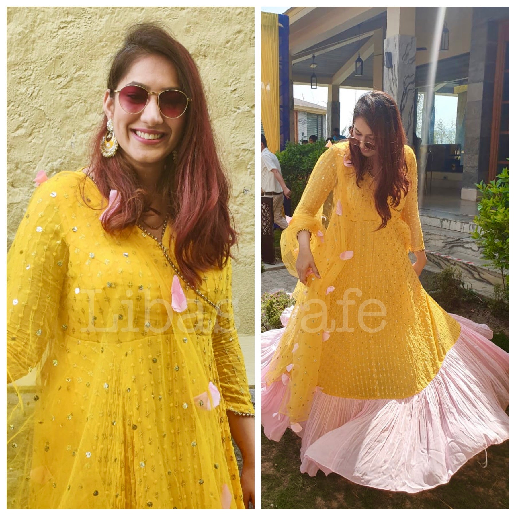 Client In Our Angrakha Anarkali Suit